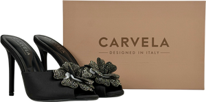 Carvela Black Fiore Mule Heel UK 6 EU 39