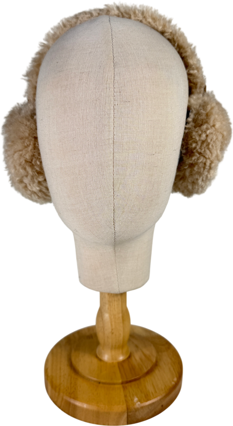 H&M Cream Fluffy Earmuffs One Size