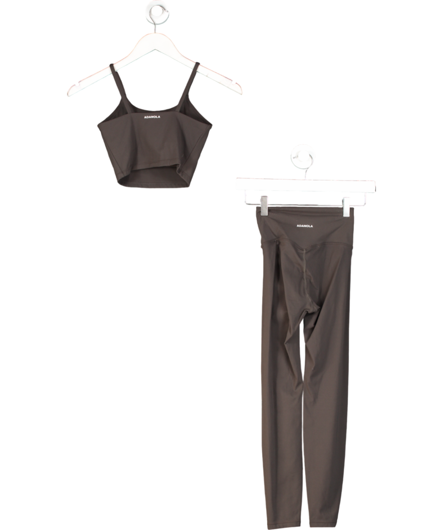 Adanola Brown Ultimate Tank Bra And Leggings - Coffee Bean UK XXS