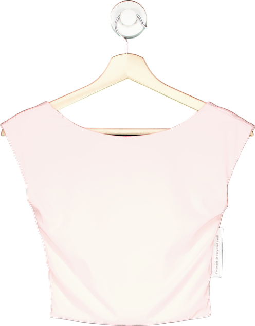 Pink Sleeveless Crop Top UK S