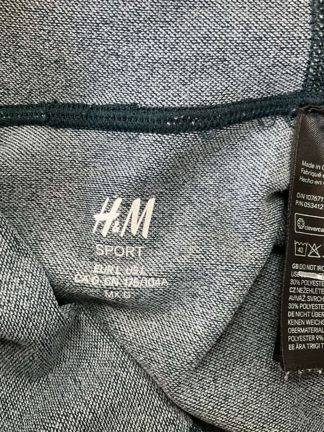H&M Grey Sports Top UK L