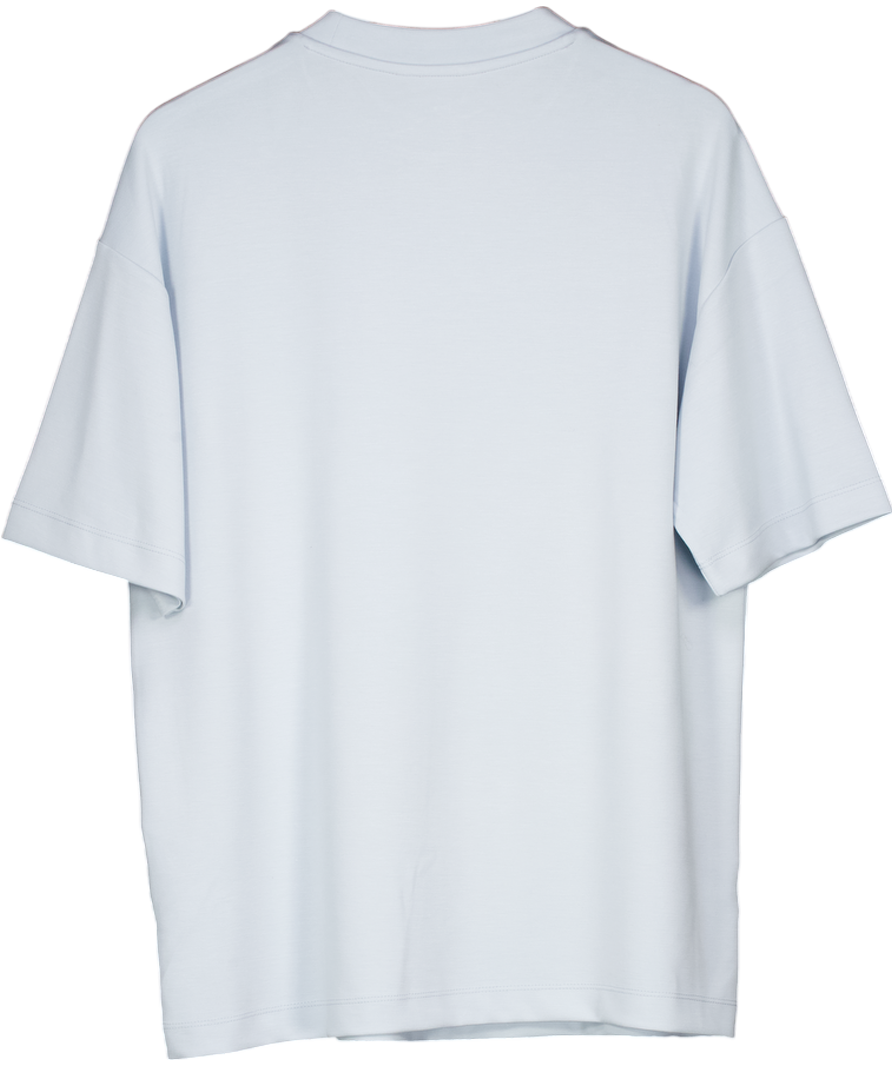 River Island Blue Short Sleeve Oversized Fit Luminis T-shirt UK S