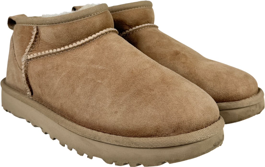 UGG Cream Classic Ultra Mini Boot Sand UK 5 EU 38