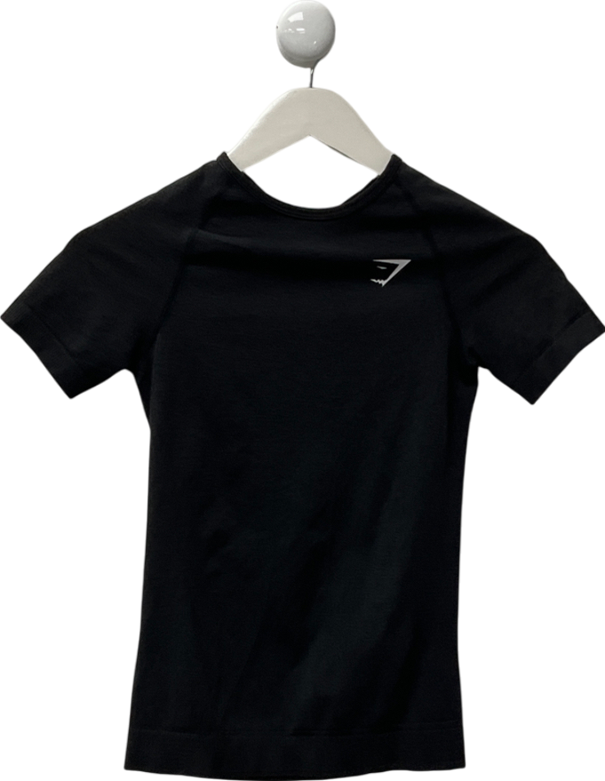 gymshark Black Training T-shirt UK S