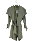 Club Monaco Green Ellayne Trench Coat UK XS