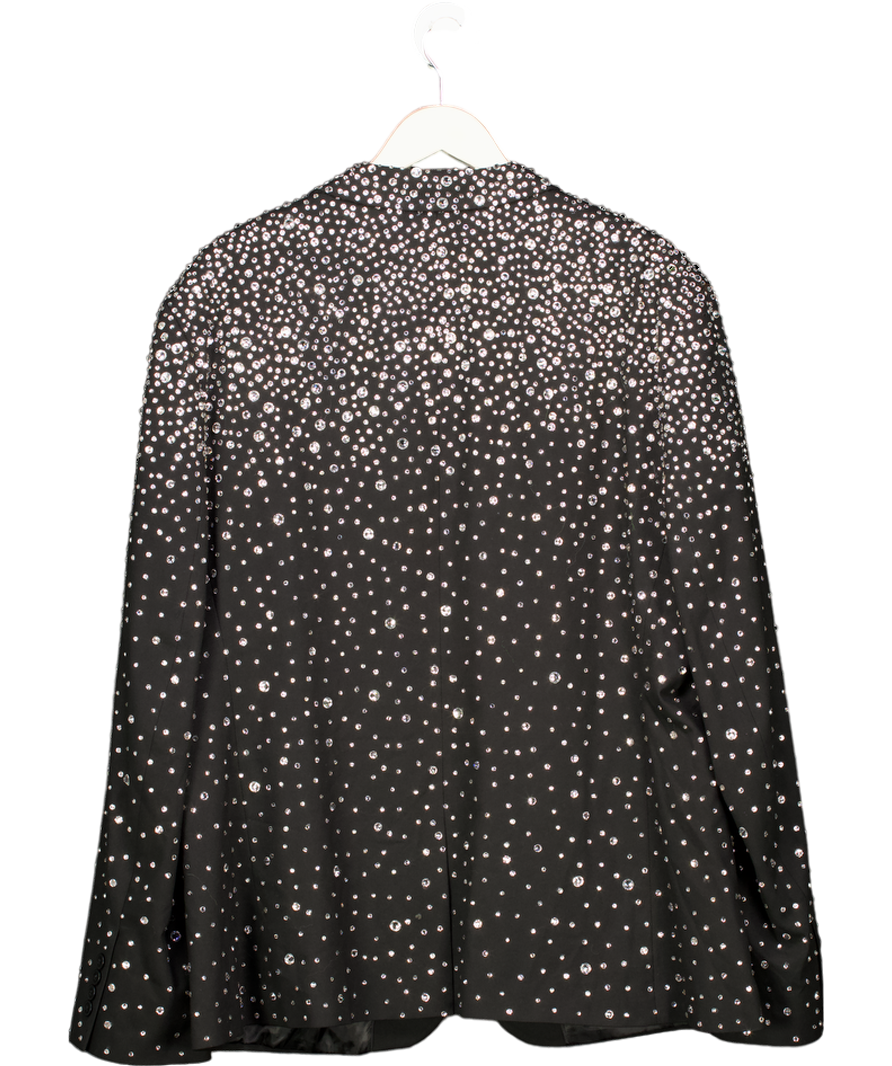 ASOS Black Design Crystal Embellished Blazer Jacket UK 46" CHEST