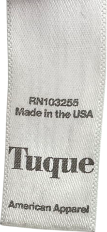 Tuque Black Pom Pom Knit Hat One Size