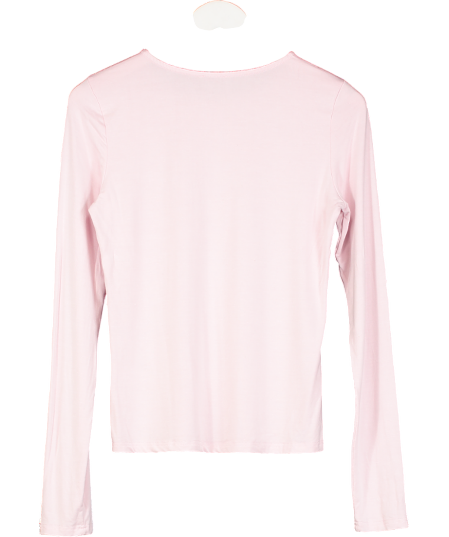White Fox Only For Tonight Long Sleeve Top Baby Pink UK L