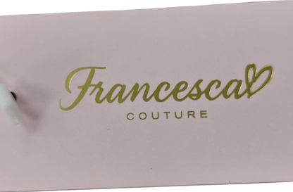 Francesca Couture Metallic Seqinned Animal Print Mini Dress UK S