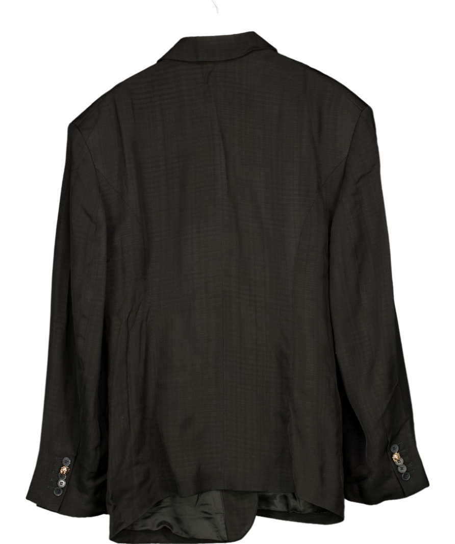 H&M Black Studio Collection Single-breasted Viscose Blazer UK 16