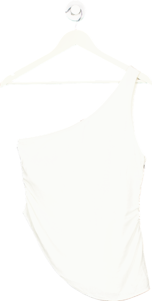 New Look White One Shoulder Top UK 10