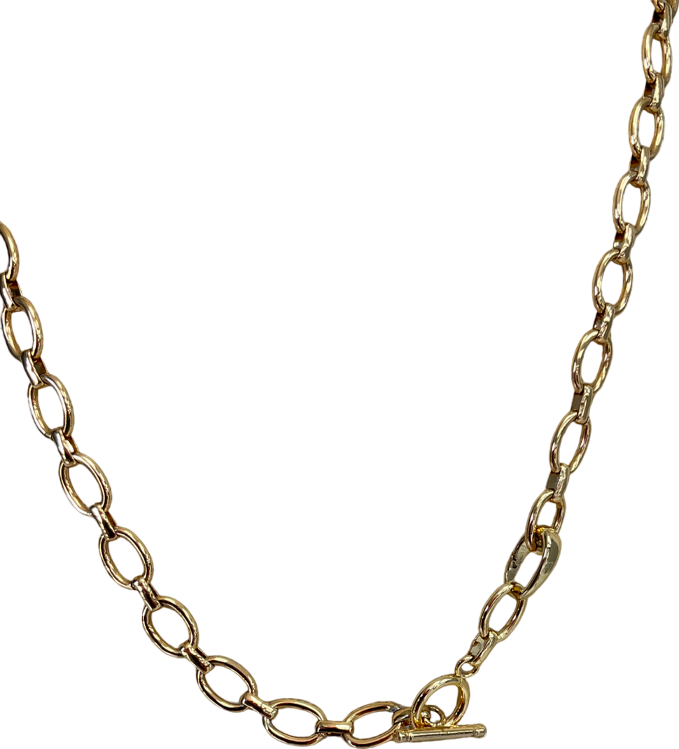 Metallic Chain Necklace One Size
