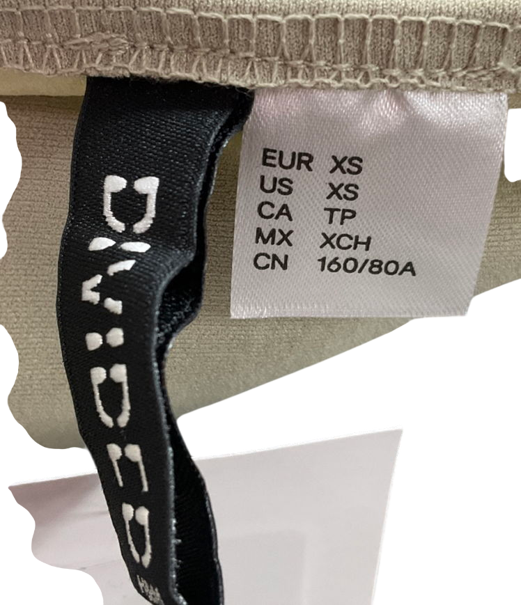 H&M Beige Bandeau Top UK XS