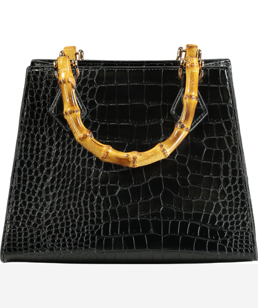 Eden Reflex Luxury Vegan Black Isadora  Handbag