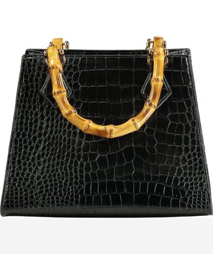 Eden Reflex Luxury Vegan Black Isadora  Handbag