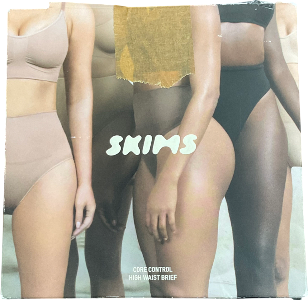 SKIMS Black Core Control High Waist Brief In Onyx UK S