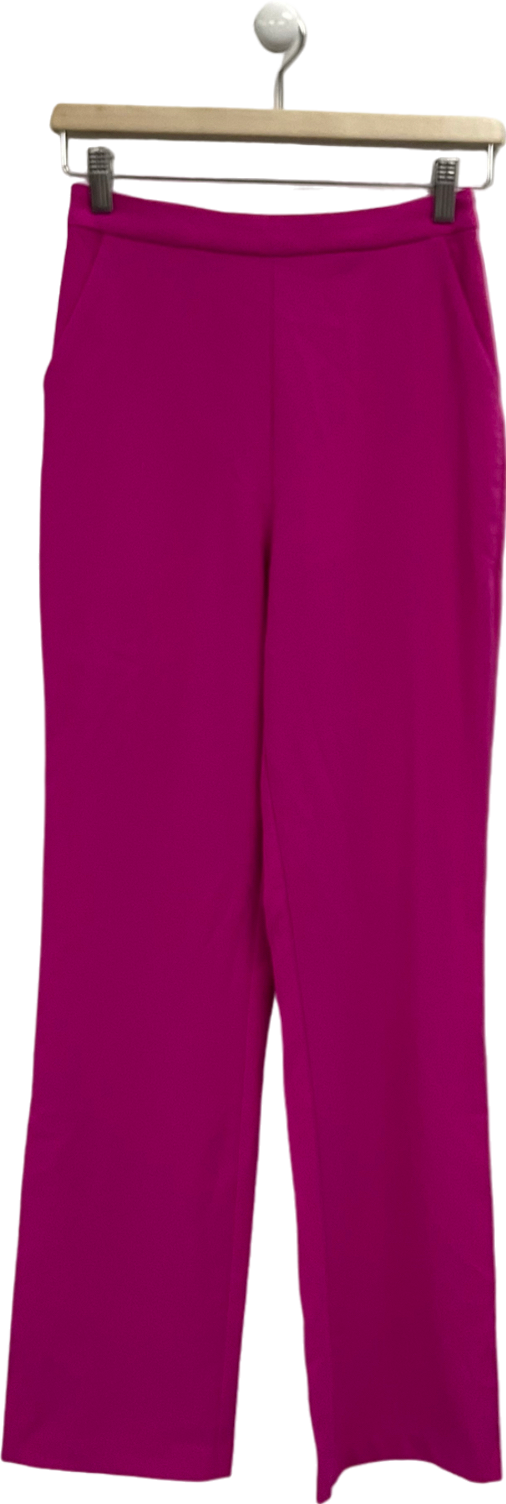 NBD Pink Topaz Trousers In Magenta UK XS
