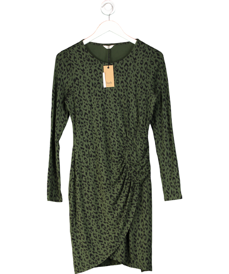 Hush Green Cecelia Jersey Mini Dress UK 10