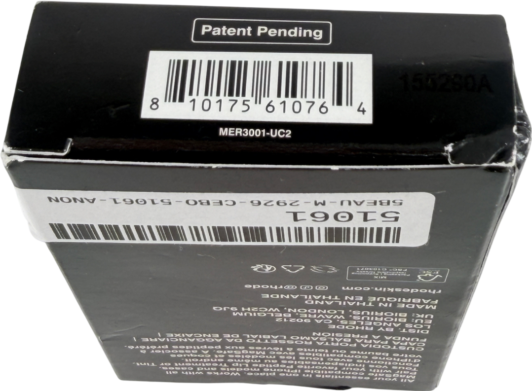 Rhode Black Snap-on Lip Case Lip Holder With Magsafe One Size
