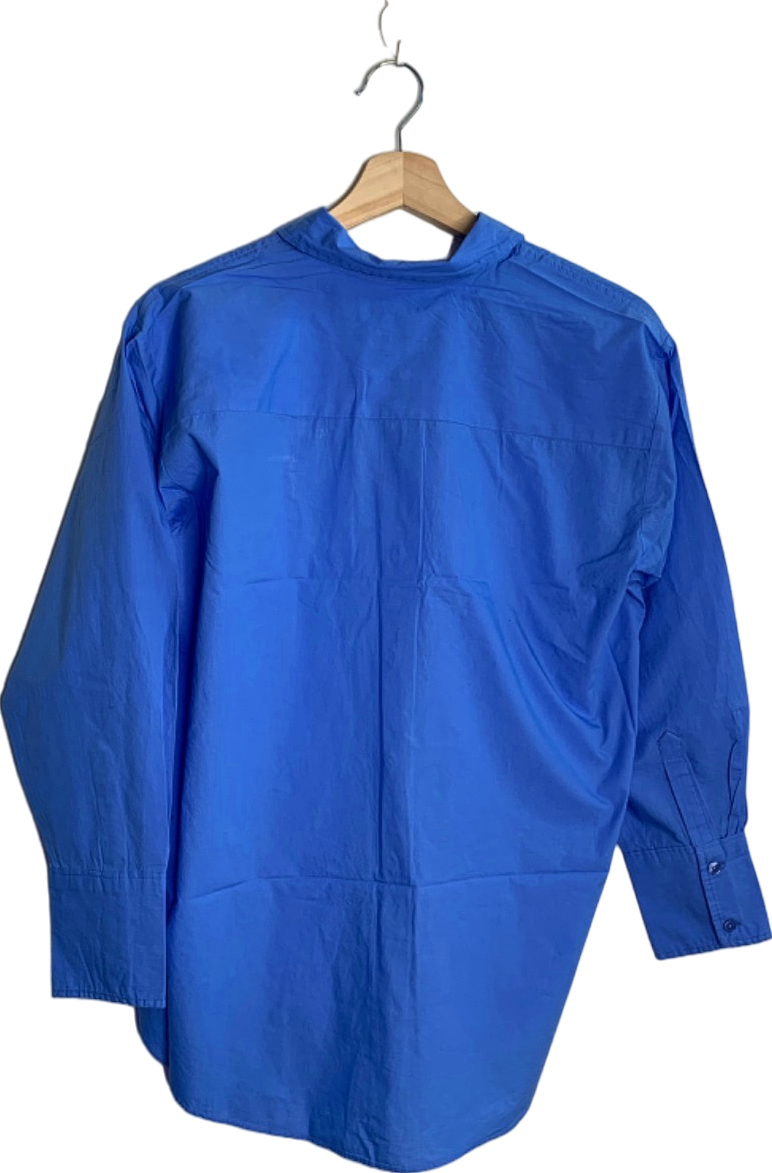 New Look Blue K Percy Poplin Shirt UK 6