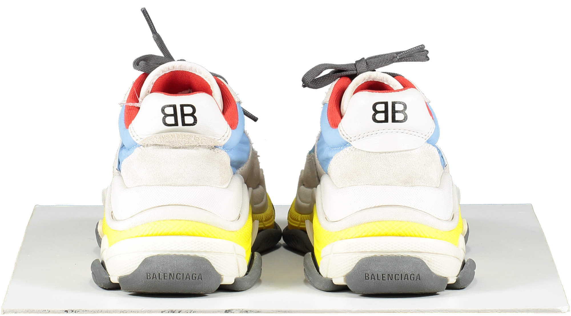 Balenciaga Multicoloured Triple S Grey Chunky Trainers UK 4 EU 37 👠