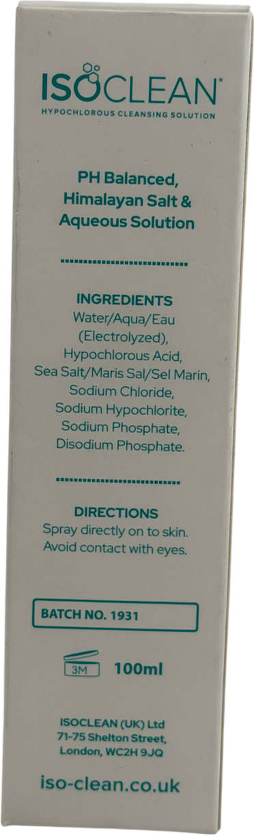 ISO Hypochlorous Acid Cleansing Solution 100ml