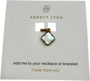 Abbott Lyon Metallic Pearl Clover Pendant (gold) R Inital One Size