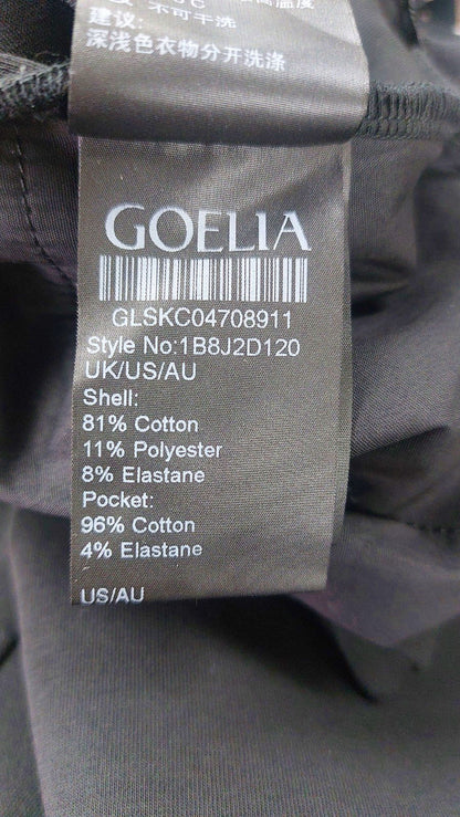 Goelia Black A-line Skirt UK S