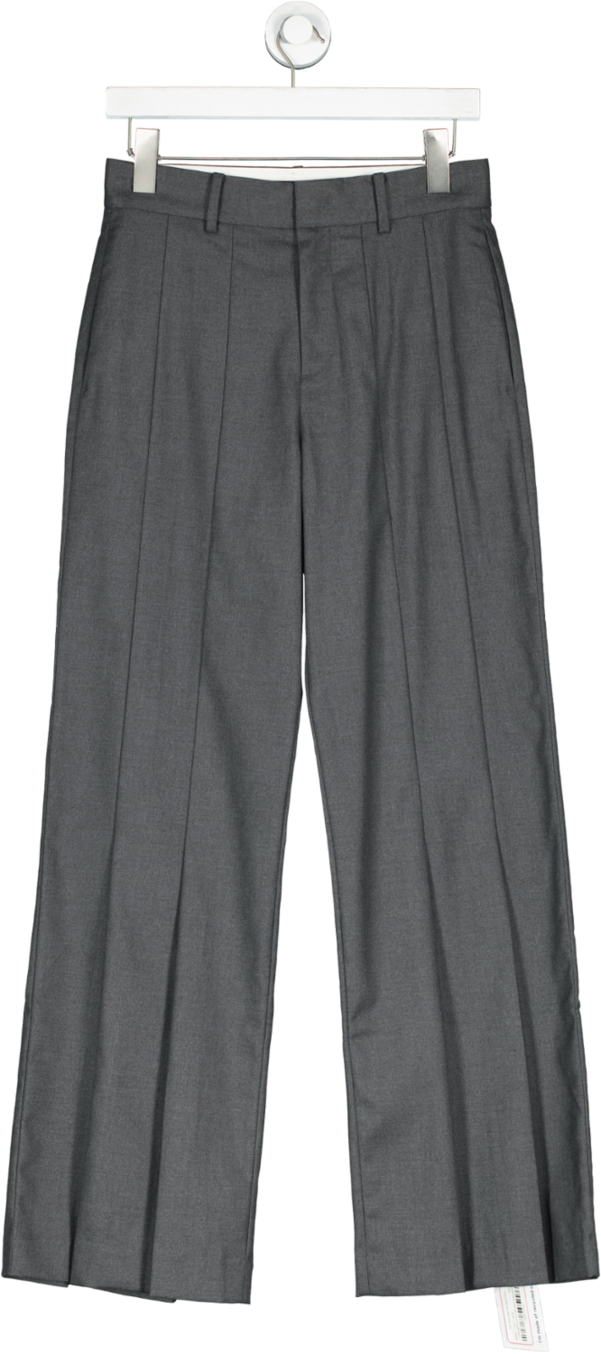 MO&Co. Grey High Waist Wide Leg Casual Pants UK M