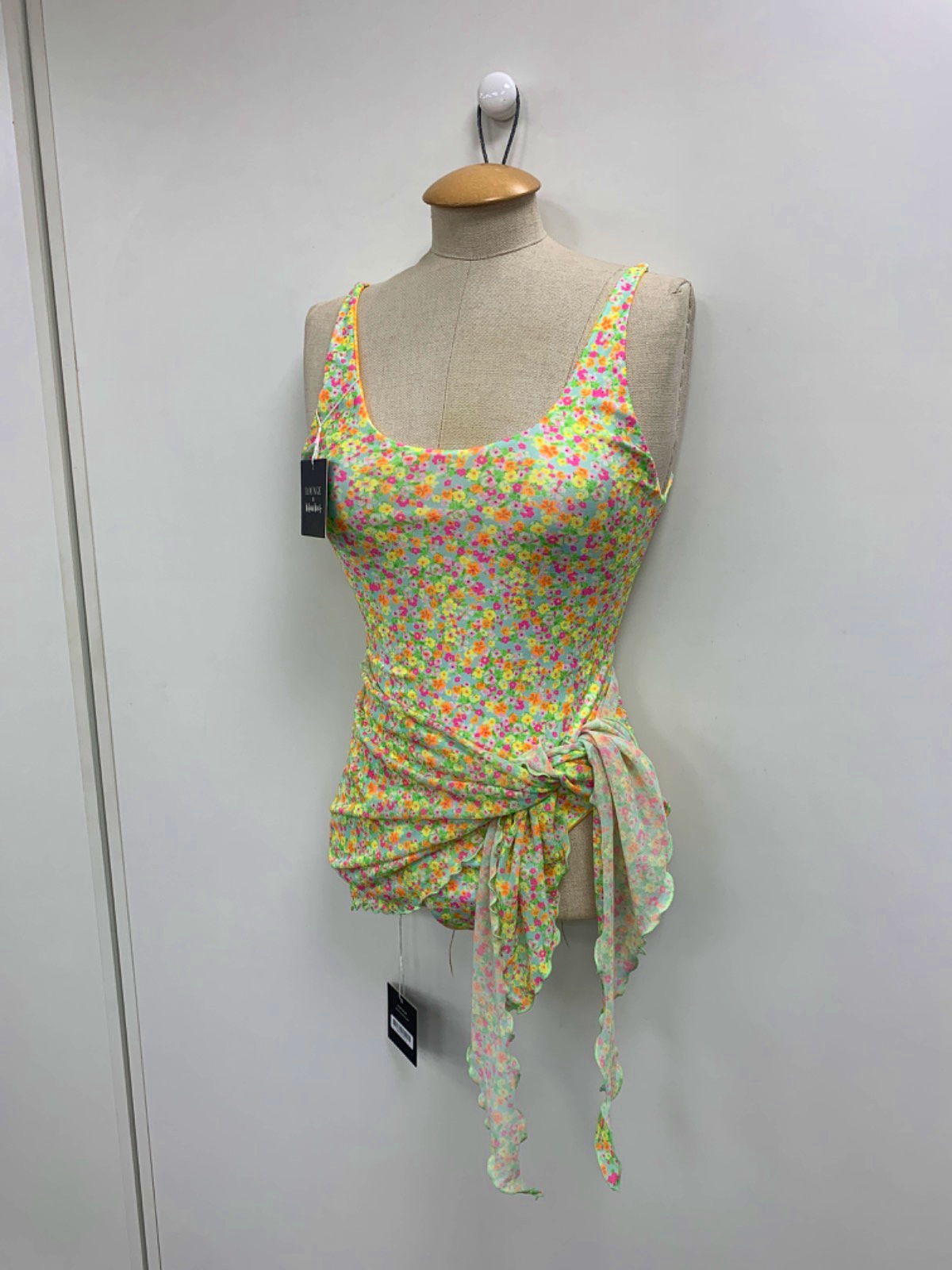 Lounge x Kulani Kinis Multicolour Floral Swimsuit and Sarong UK S