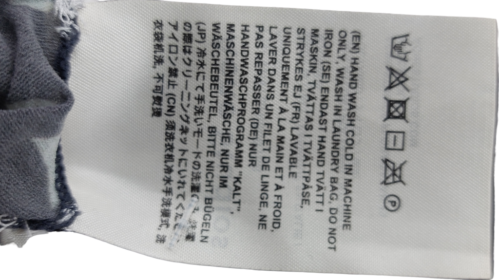 Acne Studios Grey Star Print Long Sleeve Top UK S