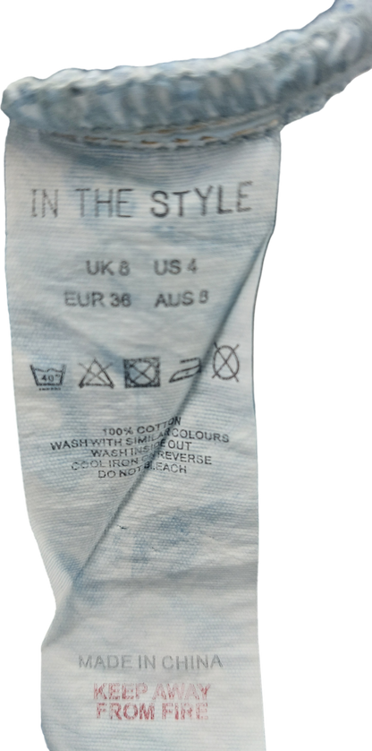 In The Style Blue Straight Leg Jeans UK 8