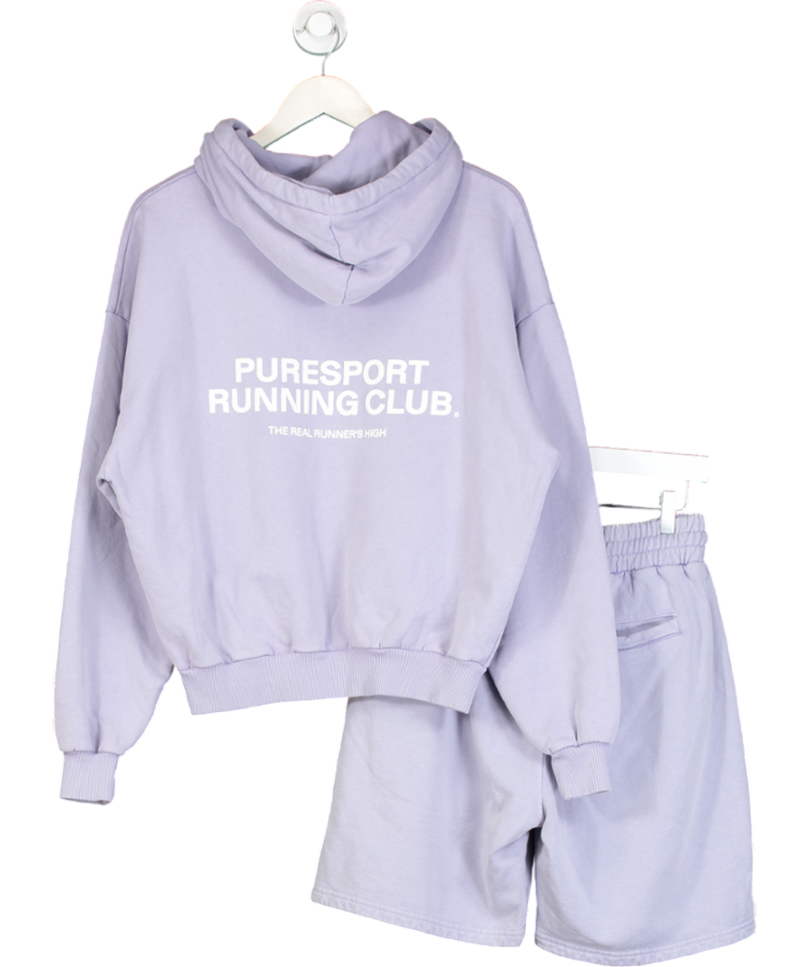 Pure sport Purple Running Club Hoodie & Shorts UK S