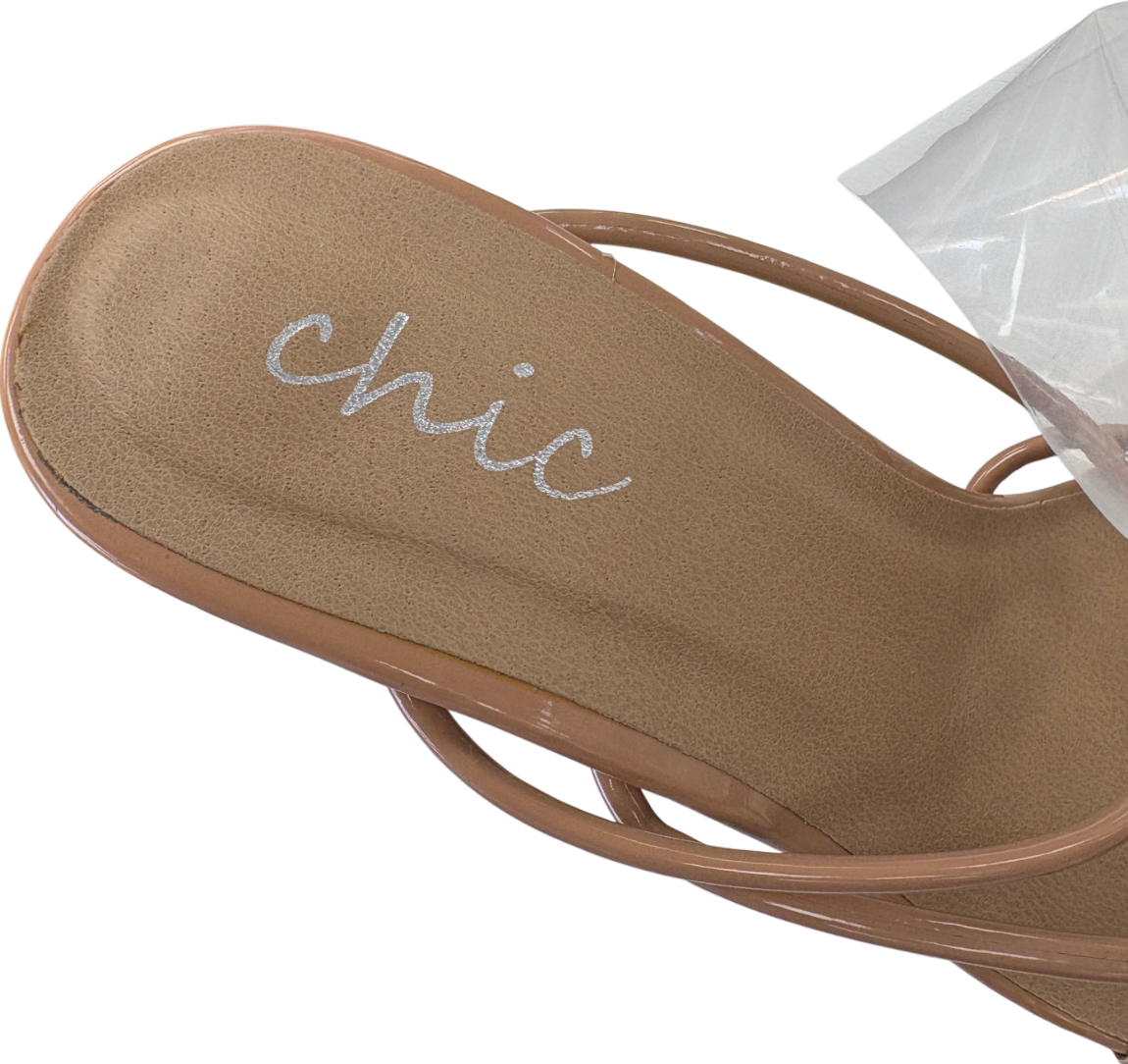 Chic Nude Strappy Heels UK 3 EU 36 👠