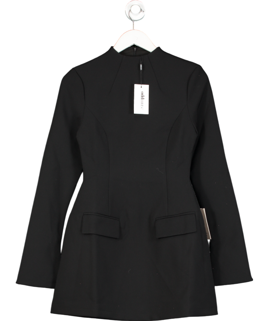 OddMuse Black The Ultimate Muse Split Sleeve Dress UK XS