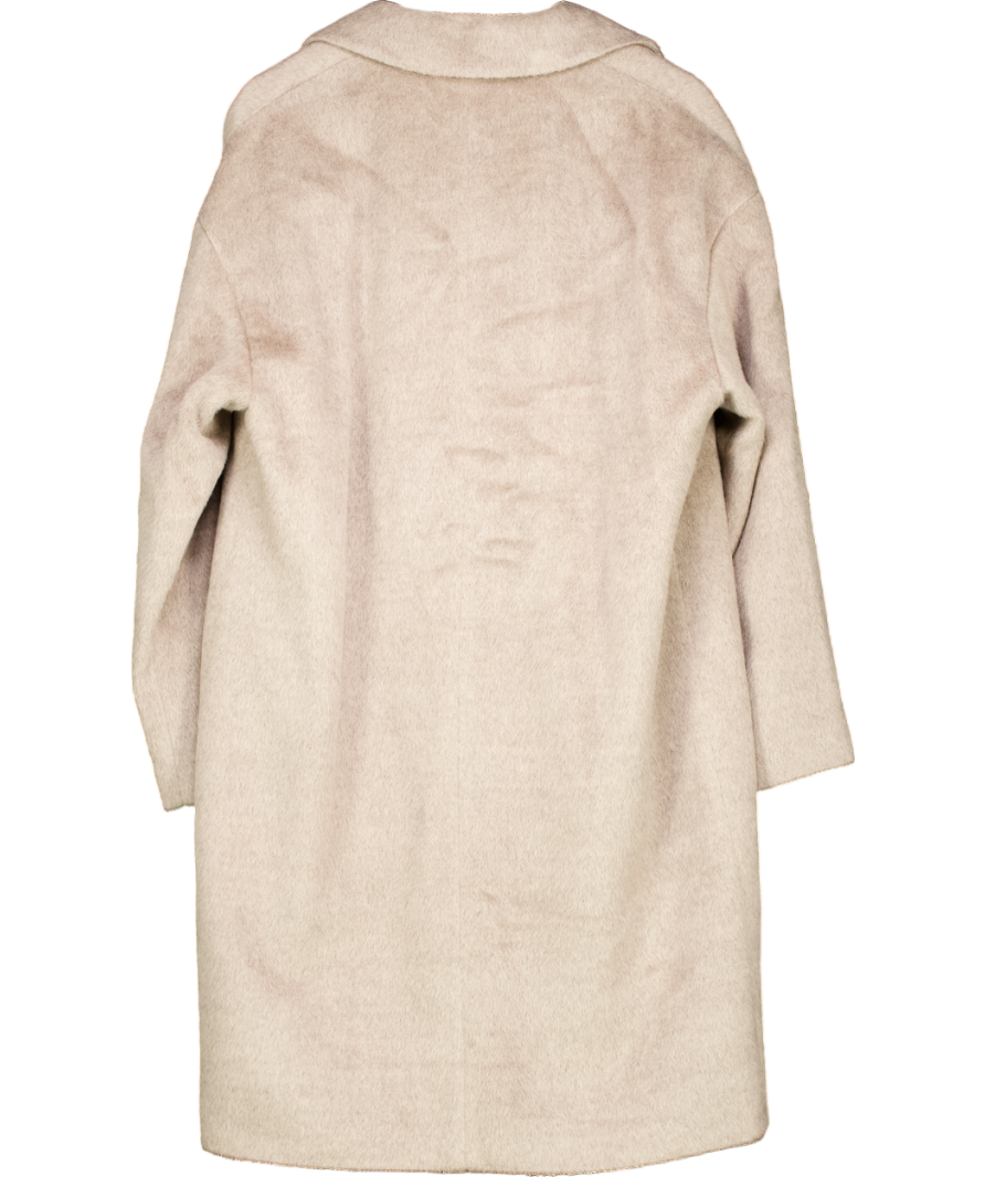 Hobbs Beige Bhavina Wool Blend Coat UK 14