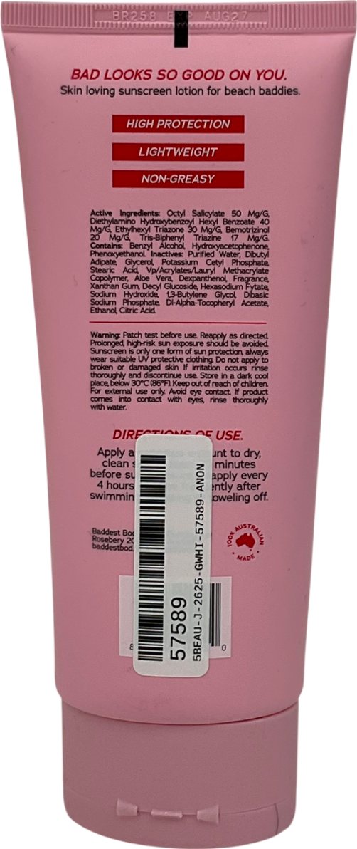 baddest Sunscreen Spf50+ 150ml