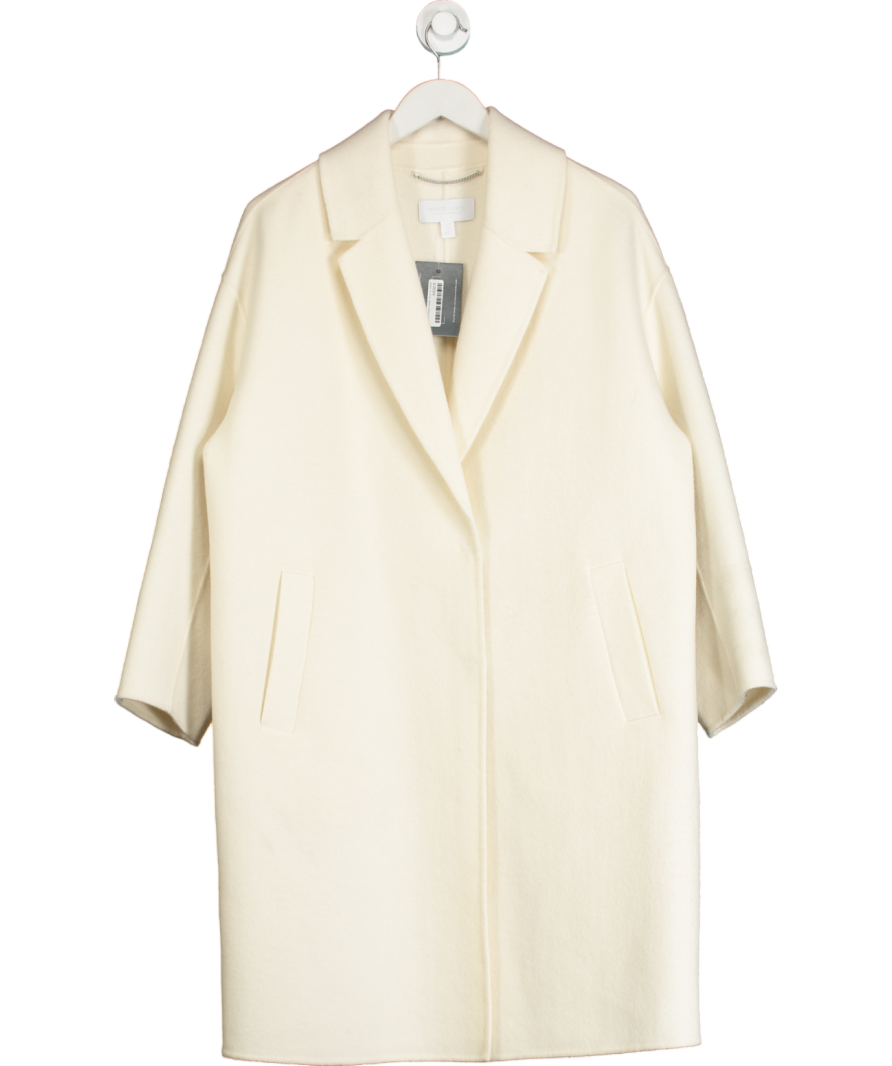 The White Company Cream White Label Ivory Double Faced Coat UK M