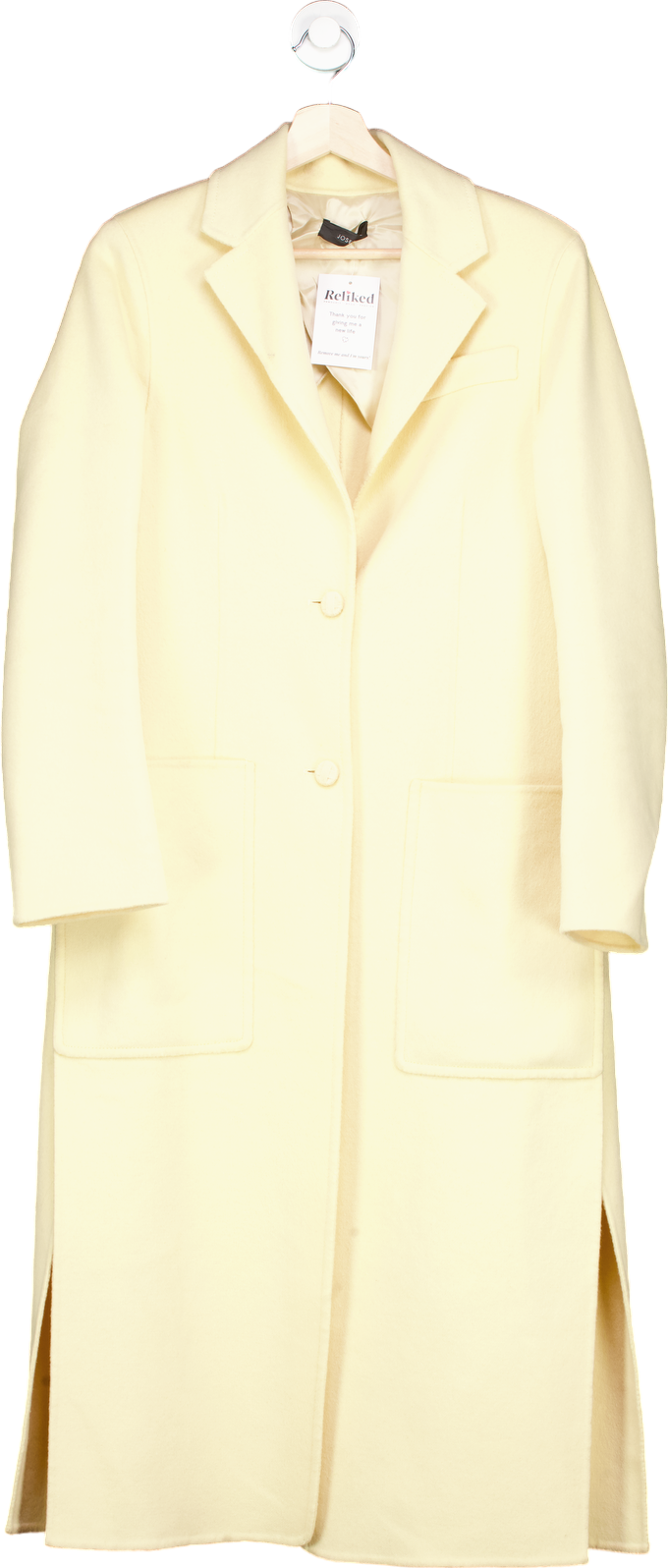 Joseph Ivory Marvil Double Wool Silk Coat UK 38