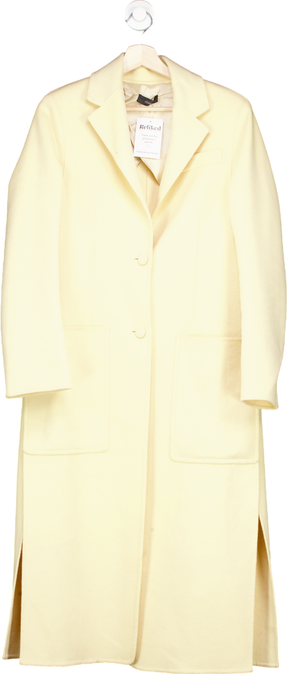 Joseph Ivory Marvil Double Wool Silk Coat UK 38