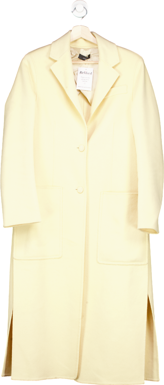 Joseph Ivory Marvil Double Wool Silk Coat UK 38