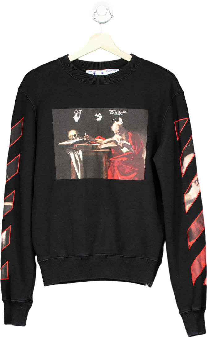 Off-White Black Caravaggio Painting sweatshirt UK XS