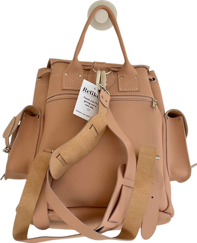 grafea Nude Truffle Leather Backpack