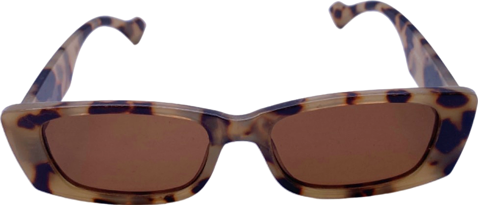 Tortoiseshell Rectangular Sunglasses 13021 51-21-141