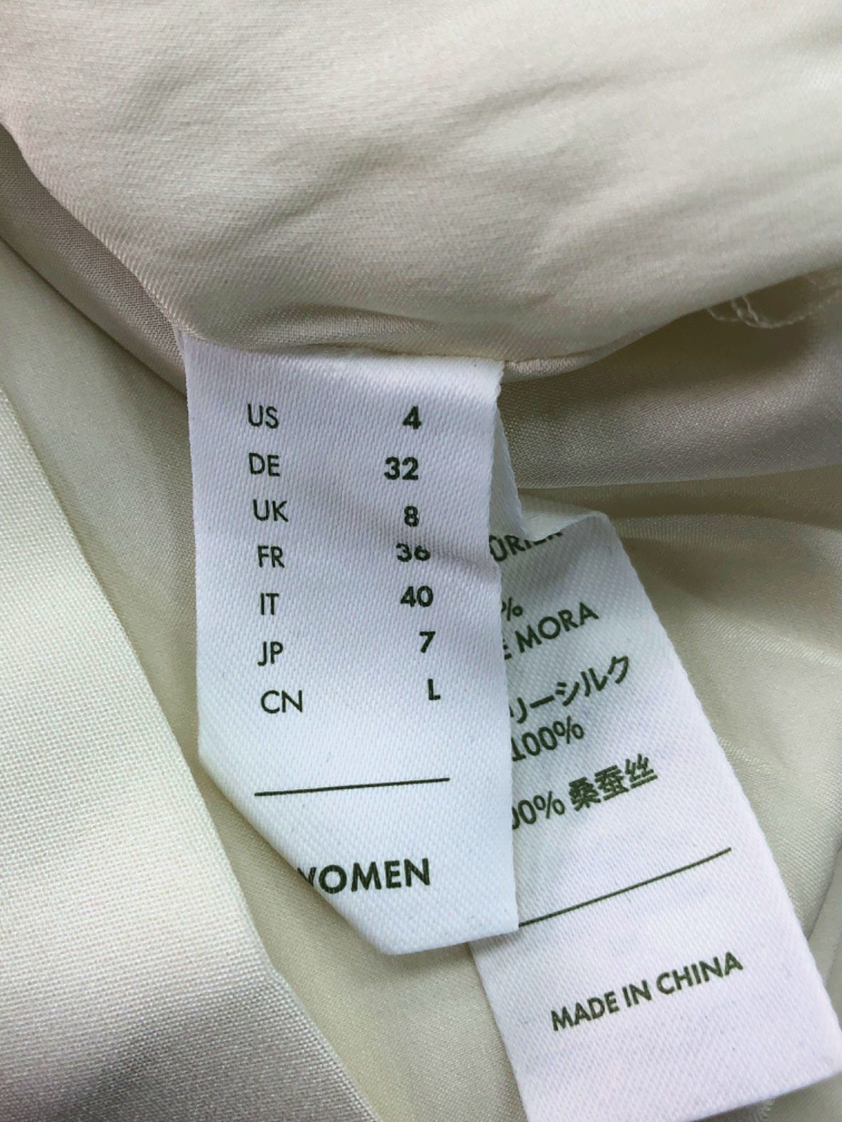 Lilysilk White Silk High-Waisted Shorts Size UK 8