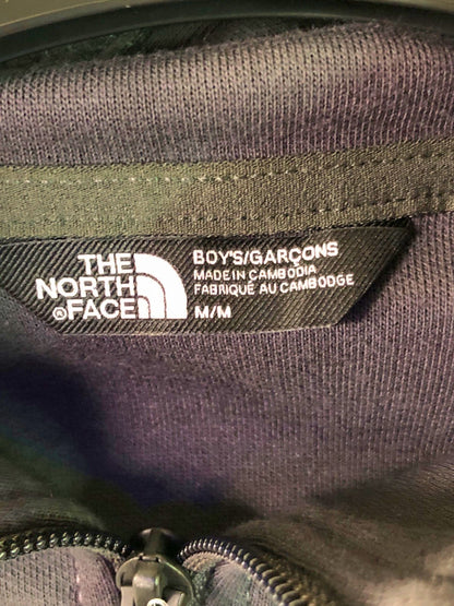 The North Face Grey and Black Slacker Full-Zip Hoodie Youth M