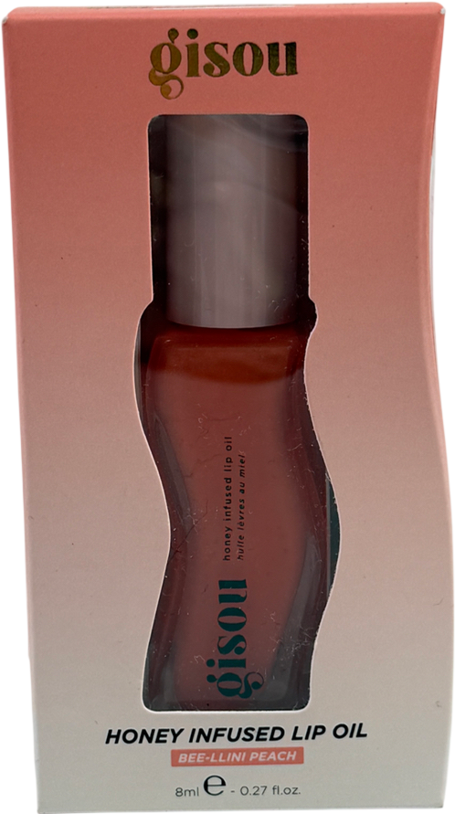 GISOU Honey Infused Lip Oil Beellini Peach 8ml