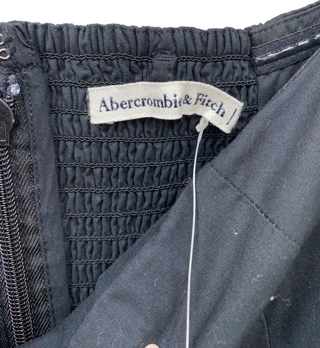 Abercrombie & Fitch Black Bubble Hem Mini Dress UK S