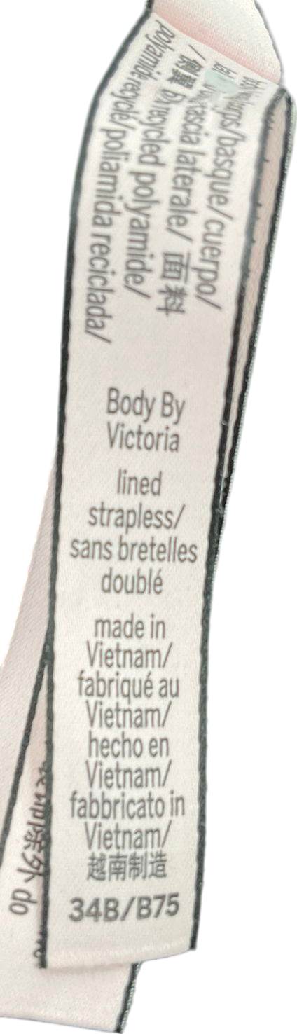 victoria secret Black Strapless Multiway Push Up Bra UK 34B