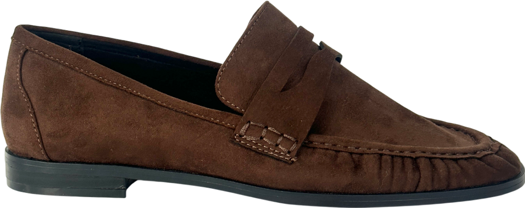 ASOS Brown Minnie Ruched Detail Loafer UK 7 EU 40 👠